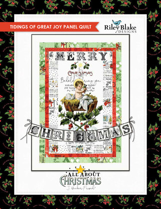 Riley Blake Tidings Of Great Joy Panel Quilt - Downloadable PDF