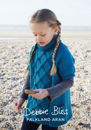 "Eden Tunic" - Tunic Knitting Pattern For Girls in Debbie Bliss Falkland Aran - DBS031