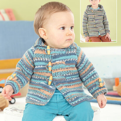 Collared and Hooded Jackets in Sirdar Snuggly Baby Crofter DK - 4571 - Downloadable PDF