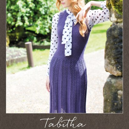 Tabitha Little Arrowhead Pleated Dress Pattern in West Yorkshire Spinners Illustrious - DBP0032 - Downloadable PDF