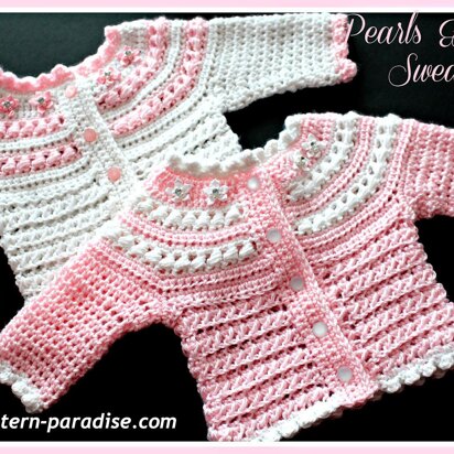 Pearls & Lace Sweater PDF14-138