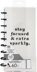 Happy Planner Half Sheet Notebook 9.5"X4.62" 60/Pkg - Glam Girl