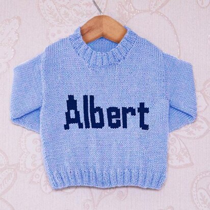 Intarsia - Albert Moniker Chart - Childrens Sweater