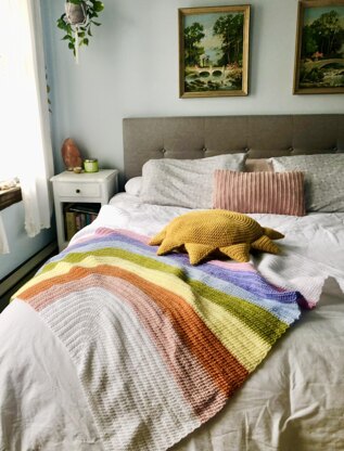 Rainbow Blanket and Sun Pillow Pattern