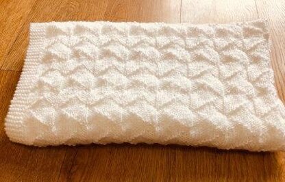 Knit and Purl Baby Blankets - Interlocking & Diamond Squares