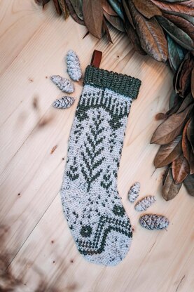 White Spruce Crochet Stocking