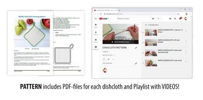 Set of 3 Knitted Dishcloths