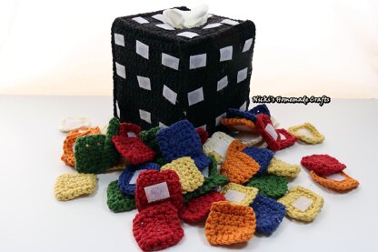 Rubik's Cube Tissue Box with Rearrangable Squares