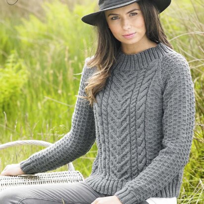 Womens' Cable Sweater in Stylecraft Special Aran