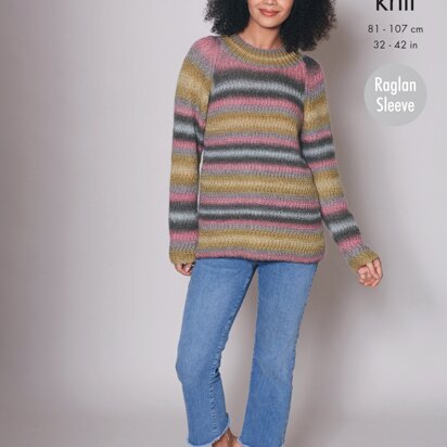 Sweater and Cardigan Knitted in King Cole DK - 5713 - Downloadable PDF