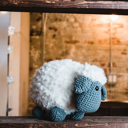 Little Bo Sheep Amigurumi in Lion Brand Go For Faux & Feels Like Butta - M21069 FB GF - Downloadable PDF