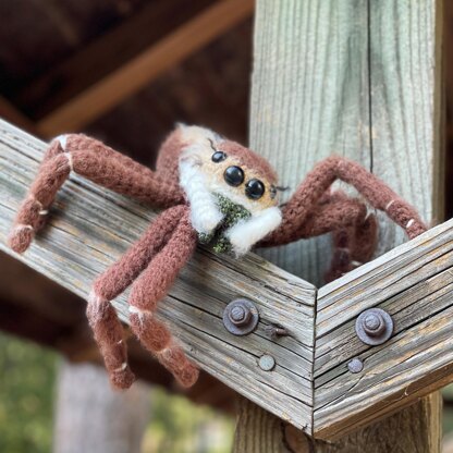 Scoot the Jumping Spider Amigurumi