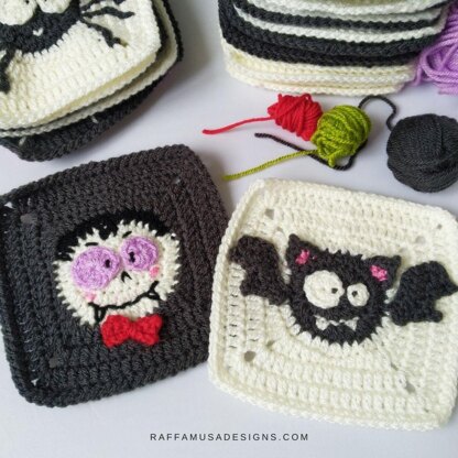 Halloween Granny Squares