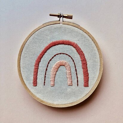 M Creative J Coral Rainbow DIY Embroidery Kit