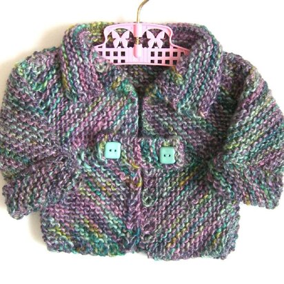 Toddler's Jacket & Waistcoat with Tab Fastenings (allsquareknits)