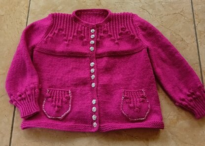 Child's Top Down Cardigan