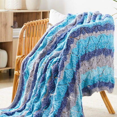 Kites Blanket in Premier Yarns Sweet Roll Frostie - SRFKB003 - Downloadable PDF