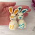 Ukrainian rabbit mini cute keychain