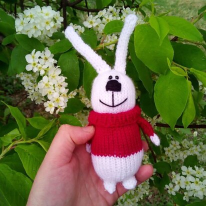 Small bunny rabbit - knitting pattern