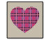 Plaid Heart - PDF Cross Stitch Pattern