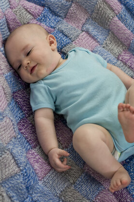 Entrelac Baby Blanket in Cascade Pinwheel - W508 - Downloadable PDF