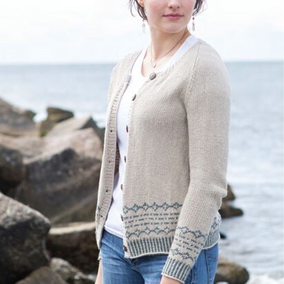 Fala Cardigan in Berroco Indigo - Downloadable PDF