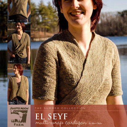 El Seyf Multi Wrap Cardigan in Juniper Moon Farm Zooey - Downloadable PDF