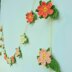 Spring easter flower garland