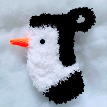 Penguin Christmas Stocking - knitting pattern