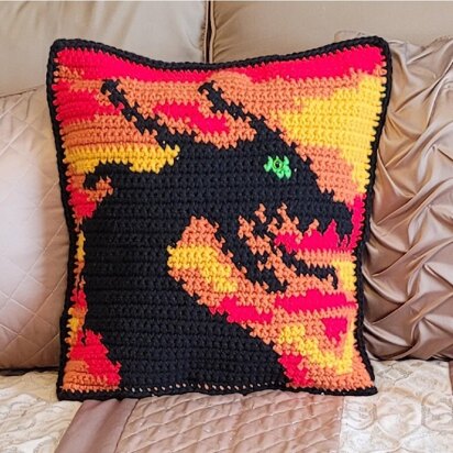 Dragon at Sunset Pillow Sham