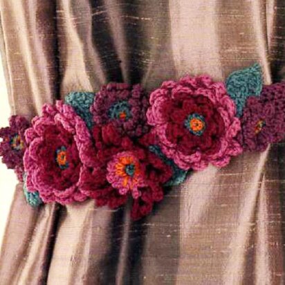 Floral Curtain Tieback