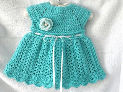 Crochet PATTERN Baby Dress Infant Dress