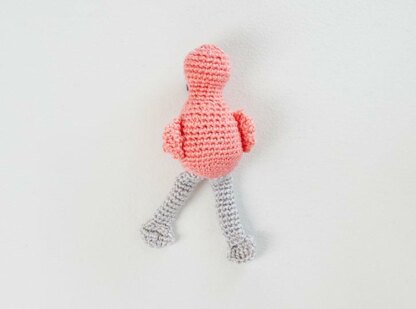 Fiona & Fred Crochet Flamingo in Red Heart Amigurumi - LM6297 - Downloadable PDF