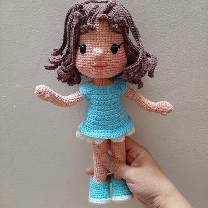 Crochet doll pattern,crochet amigurumi doll, crochet doll with outfits, Pdf, English, tutorial