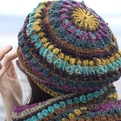 Mandala Hat and Cowl Set