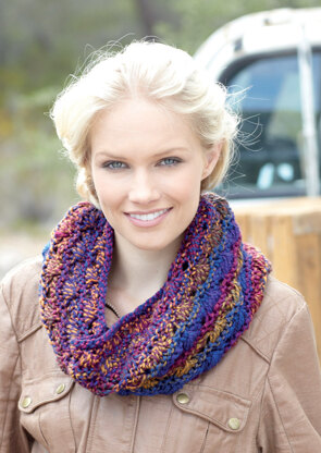 Snood, Scarf, Wristwarmers and Hat in Hayfield Colour Rich Chunky - 7296 - Downloadable PDF