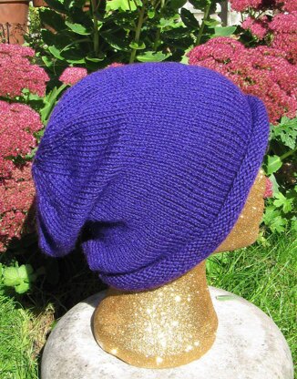 Doubleknit Roll Brim Slouch Hat