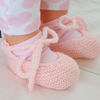 Baby shoes with ankle tie - Ella