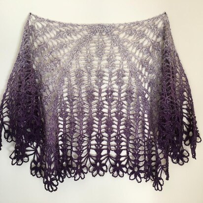 Plum Blossoms Shawl