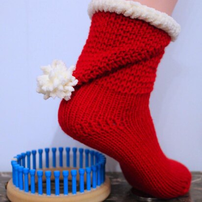 Santa Hat Booties