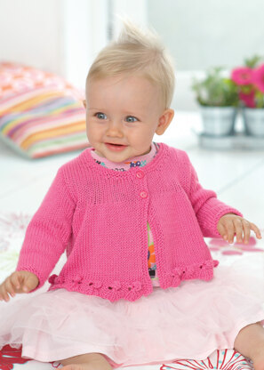 Girls and Babies Round Neck Cardigans in Sirdar Snuggly Baby Bamboo DK - 1915 - Downloadable PDF