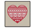 Folk Heart - Complete Cross Stitch Kit