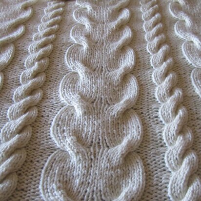 Super Chunky Cable Knit Throw