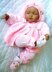 Knitting pattern Baby Reborn Doll, Matinee coat, shorts, Hat and Boots