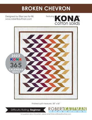 Robert Kaufman Broken Chevron - Downloadable PDF