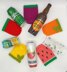 PDF Summer Fruits DK knitting pattern Can Sleeve Koozie/Cosy/Sleeve/Coozie/Cozy Summer Vibes Easy Knitting Pattern Charity Knits Beer Bottle