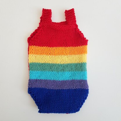 Rainbow Baby Romper & Bonnet