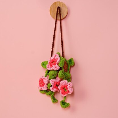 Cherry Blossom Basket Car Hanging