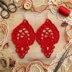 Crochet Leaf Earrings Pdf + Video Tutorial