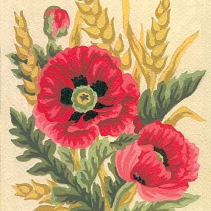 Grafitec Poppies and Wheat Tapestry Kit - 14cm x 18cm
